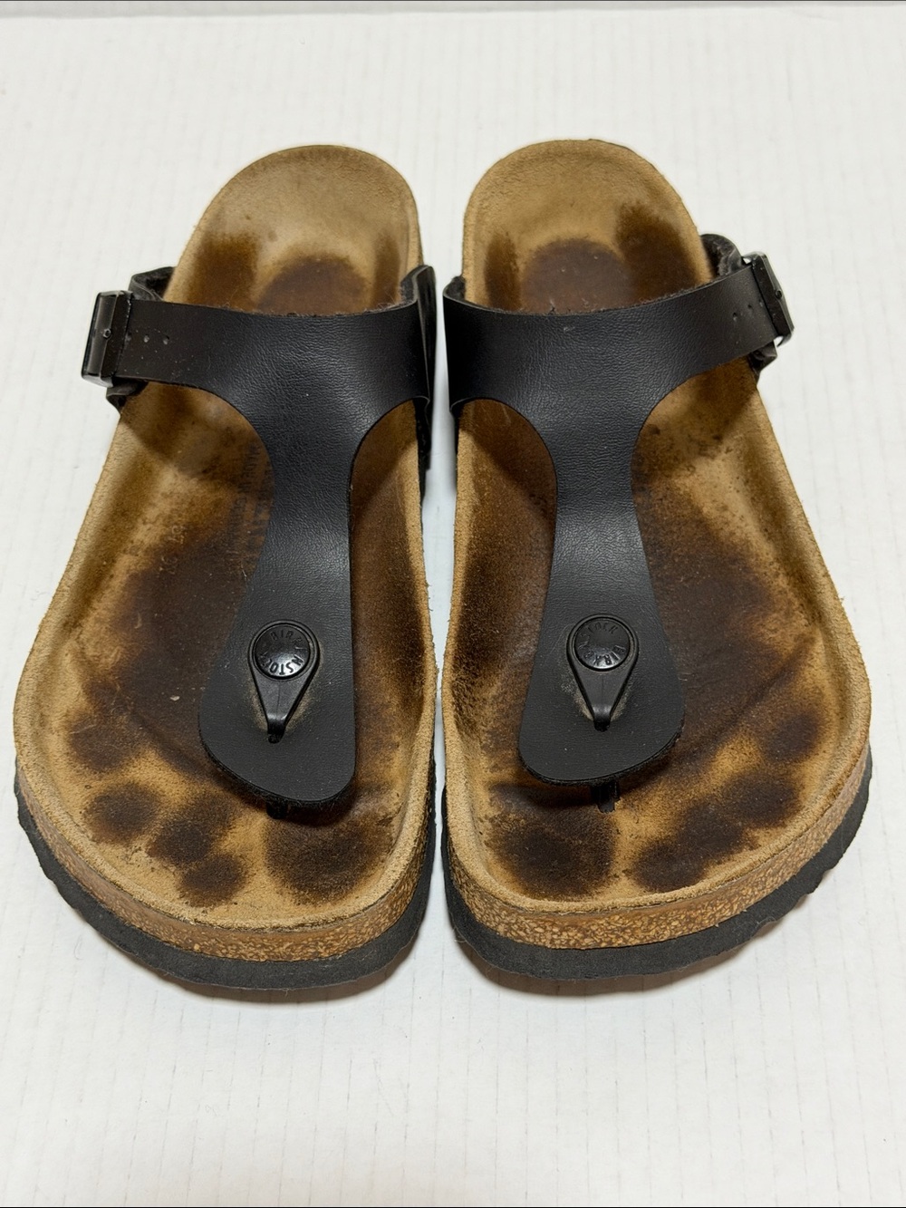 Birkenstock Gizeh Black Thong Sandal - Women Size 38 (7-7.5) - Picture 2 of 12